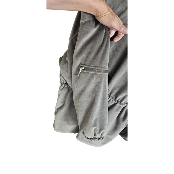 Vintage 90's Current Seen Reversible Coat Jacket Size Large Womens Nylon Velour - Picture 12 of 12